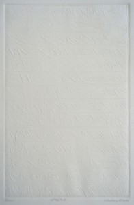LETTERTO15, 05/2014, Etching-Blindprägedruck, 29,5 x 19,5 cm auf 39,5 x 27 cm
