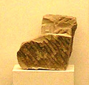 FELSBRUCH, 2005, 2 Sandsteine, zusammen 30 x 30 x 30 cm