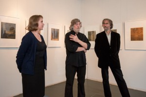 Eröffnungsreden, die Leiterin der Galerie, B. Zabirochin und E. Hartwig,   Foto: Fotograf der Manege