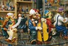 Musizierende Clowns, Foto des Clown-Museum Leipzig