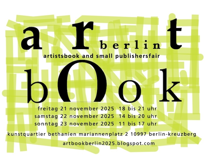 artbook berlin, 21.-23.11.2025