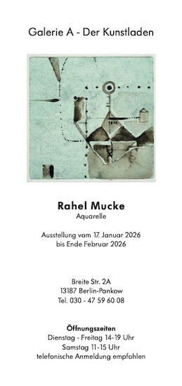 Ausstellungseinladung in die Galerie A