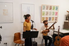 Musik von Celia Ibanez und Mauricio Vivas, Radierungen von Oliver Siebe, Holzschnitte von Anja Nelle, Foto: B. Lau