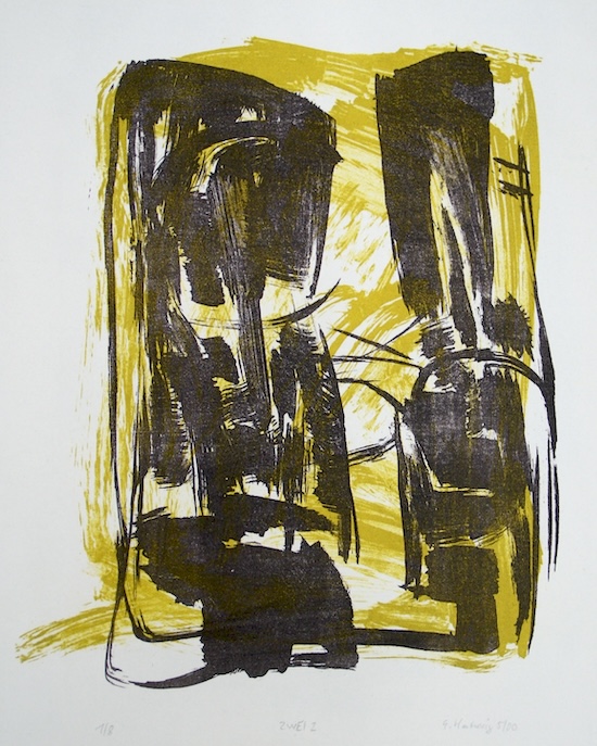 Zwei2, 5/2000, 2-Farb-Lithographie, 31 x 26 cm
