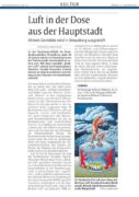 Rheinpfalz, Nr. 14, Vorbericht Ausstellung LUFT sichtbar-unsichtbar, Anke Zeisler, Sparkasse Märkisch-Oderland, Jan. 2025