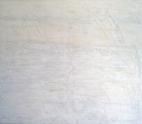 E. Hartwig, LUFTMUSIC, 2025, Mischtechnik auf Leinwand, 100 x 110 cm