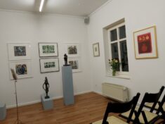 Arbeiten-, u.a. Figuren-Präsentation, Galerie grünstr., Melange Colore II, Foto: E. Hartwig, 13.11.2025