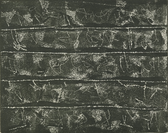 E. Hartwig, GEISTERTANZ, 02/2017, Aquatintaradierung, 10,3 x 12,8 cm, sign 2/6
