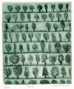 E. Hartwig, HOLZ I, 09/2016, Kaltnadelradierung, 14,3 x 12 cm, sign. Ie.a.